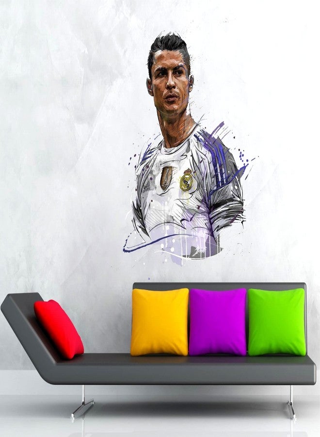 Sticker Yard Christiano Ronaldo Vinyl Wall Sticker for Living Room/Bedroom/Office and All Decorative Wall Stickers Size 55X55CM - Image 3
